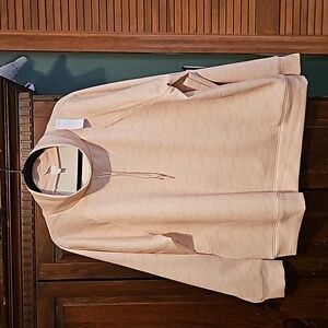 LIVI l/s tan Activewear top, cream. size 22/24